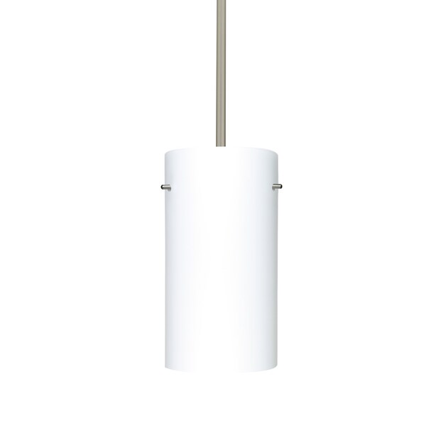 Besa Lighting Stilo 12 Stem Pendant, Opal Matte, Satin Nickel Finish, 1x150W Incandescent 1TT-412007-SN - main